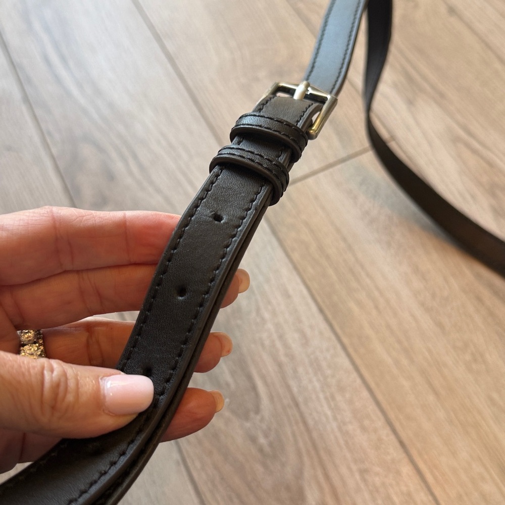 Perfect like new Aimee Kastenberg Phoenix Black Leather Satchel Crossbody Bag - Picture 7 of 9